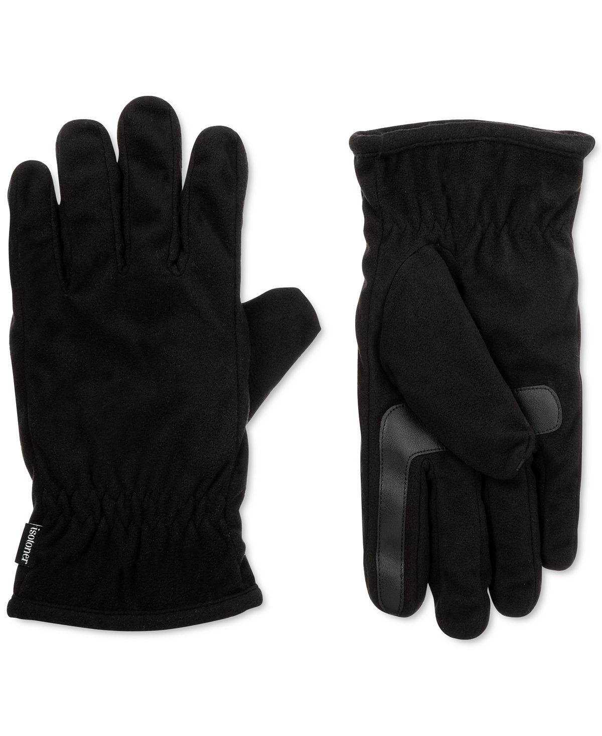 Isotoner Signature Smartdri Fleece Smartouch Gloves Black
