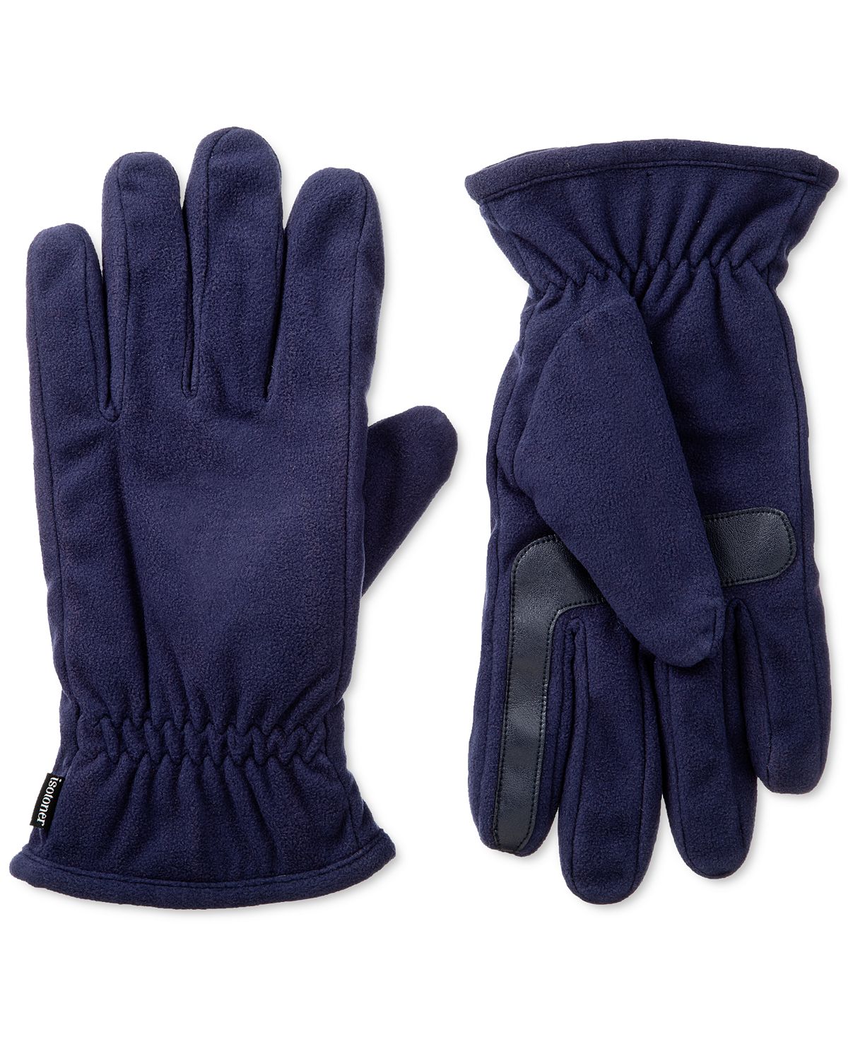 Isotoner Signature Smartdri Fleece Smartouch Gloves Navy Blue