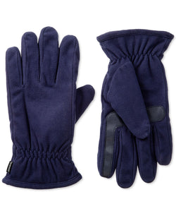 Isotoner Signature Smartdri Fleece Smartouch Gloves Navy Blue thumbnail 1
