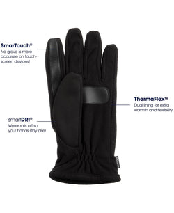 Isotoner Signature Stretch Smartouch Gloves Black thumbnail 4