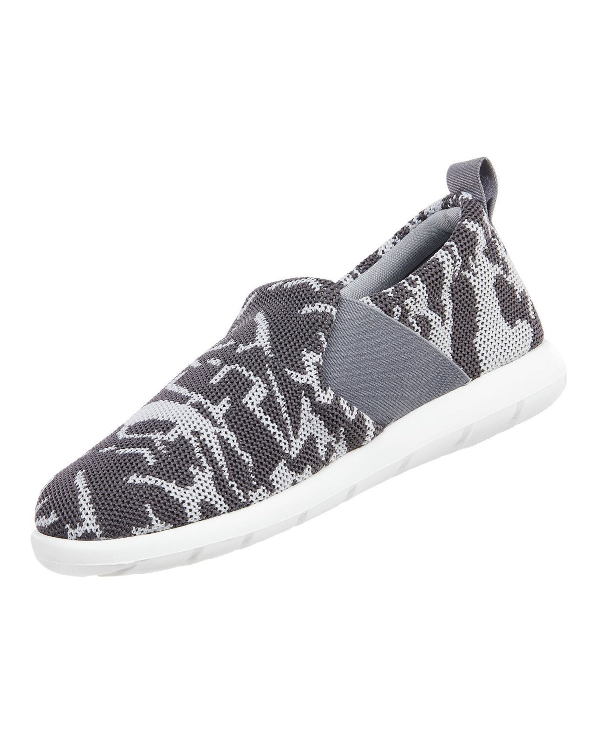 Isotoner Signature Zenz Sport Knit Lauren Slip-On in Ash Geo