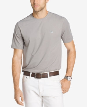 Izod Izod Mens Coolfx Cotton Basic T-shirt Ltgrey