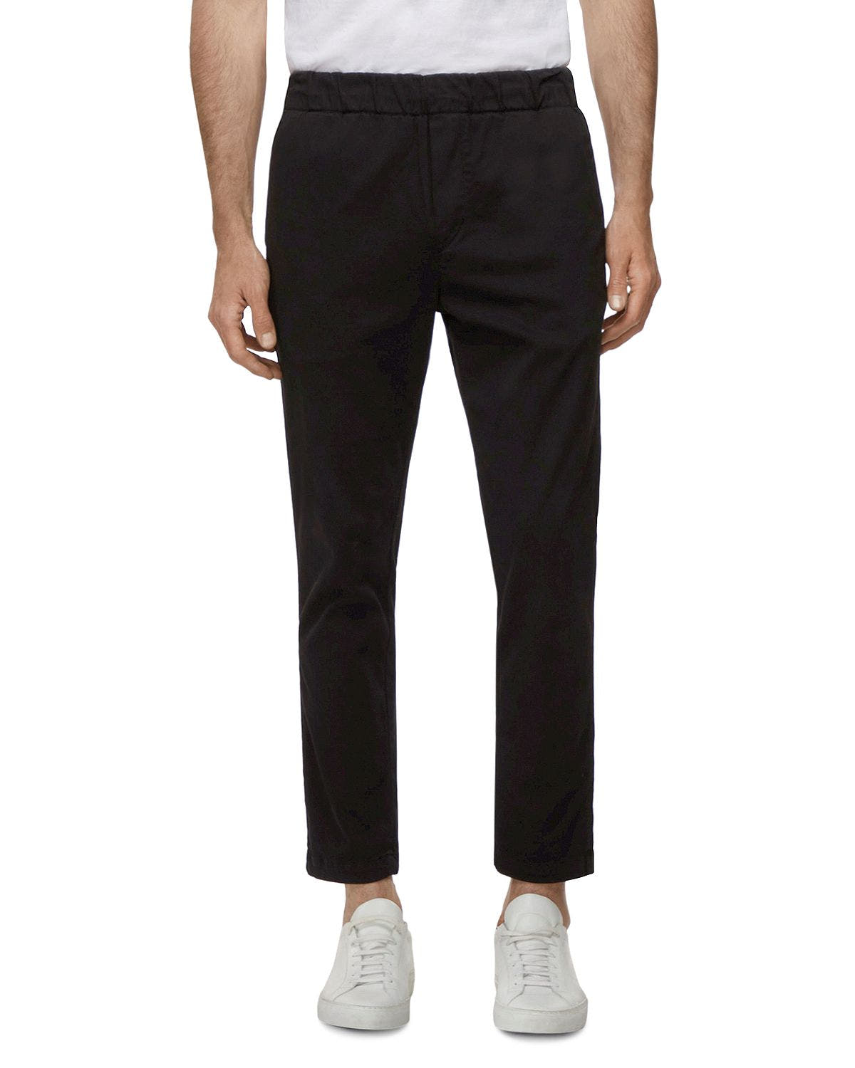 J Brand Spadium Cropped Jogger Pants Black