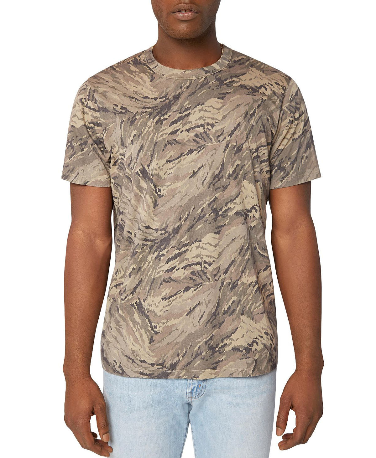 J Brand Zoomah Camouflage-print Tee Tope Digi Wave