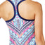 JAG Chevron Geo High Neck Tankini Top in Navy Print