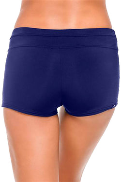 JAG Navy Bleu Marine Solid Swim Boyshort thumbnail 2