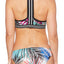 JAG Tropical Print Racerback Bikini Top in Multicolor