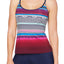 JAG Variegated Stripe Tankini Top in Very Berry Ombre