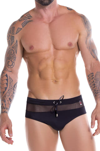 JOR 0889 Black Mesh Swim Trunk