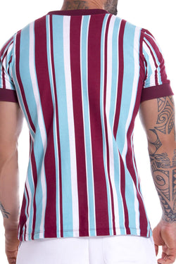 JOR 0903 Wine Stripes Shirt thumbnail 2
