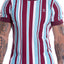 JOR 0903 Wine Stripes Shirt