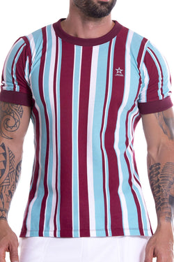 JOR 0903 Wine Stripes Shirt thumbnail 1