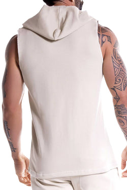 JOR Beige Squash Sleeveless Zip-Hoodie thumbnail 2
