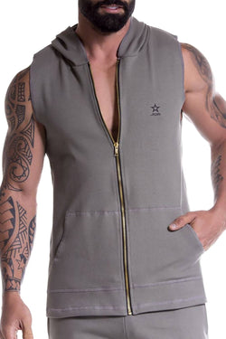 JOR Green Squash Sleeveless Zip-Hoodie thumbnail 1