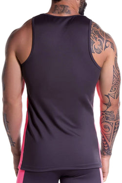 JOR Grey/Hot-Pink Runner Tank Top thumbnail 2