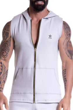 JOR Grey Squash Sleeveless Zip-Hoodie thumbnail 1