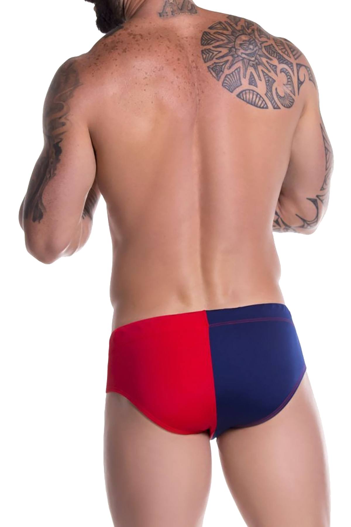 JOR Navy/Red Verona Swim Brief