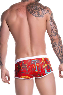 JOR Tribal-Mask Printed Swim Trunk thumbnail 3