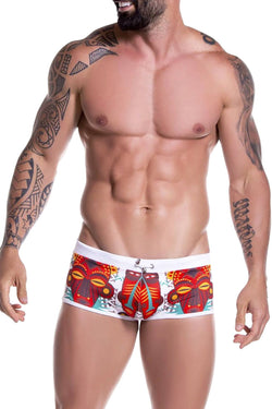 JOR Tribal-Mask Printed Swim Trunk thumbnail 1