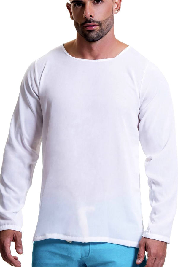 JOR White Baru Long-Sleeve Top