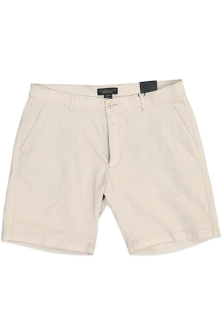 JOSEPH & LYMAN BONE TWILL COTTON STRETCH NATURAL SHORTS