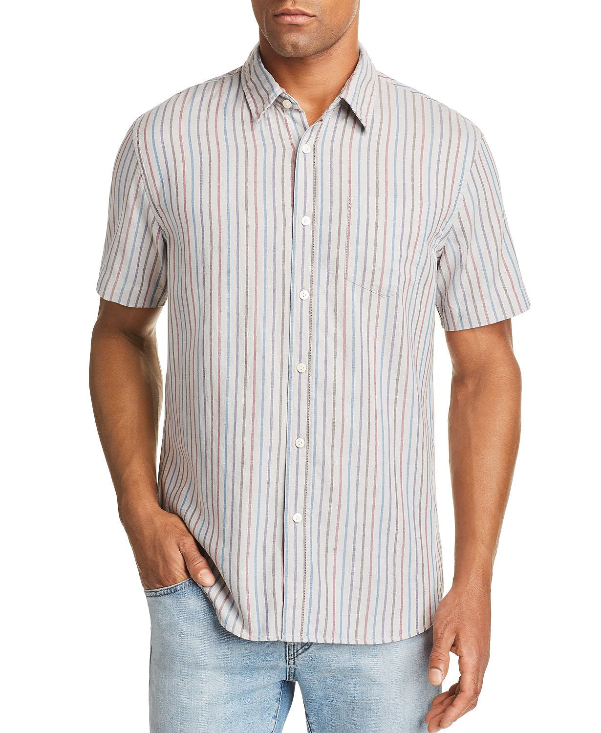 Jachs Ny Short-sleeve Striped Regular Fit Shirt