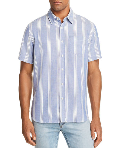 Jachs Ny Wide-stripe Regular Fit Button-down Shirt Blue/white