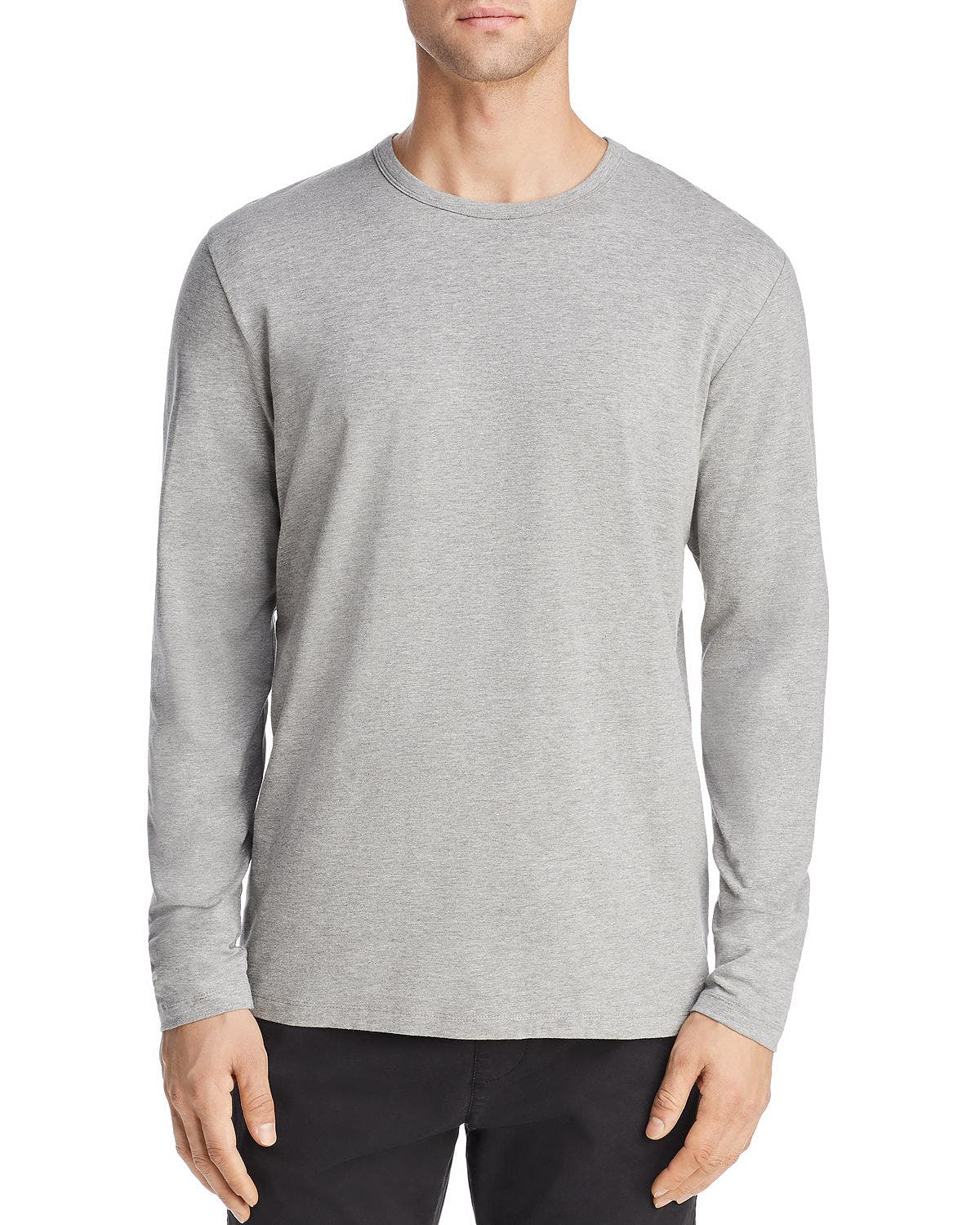 Jack + Jones Jack + Jones Basic Crewneck Long-sleeve Tee Light Gray