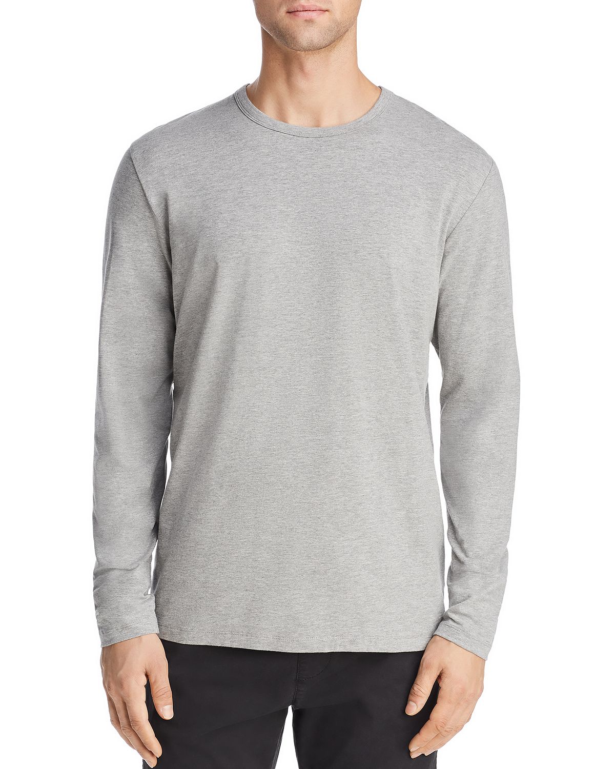 Jack + Jones Jack + Jones Basic Crewneck Long-sleeve Tee Light Gray