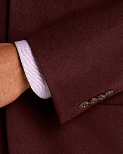 Jack Victor Cashmere Regular Fit Sport Coat Burgundy thumbnail 2