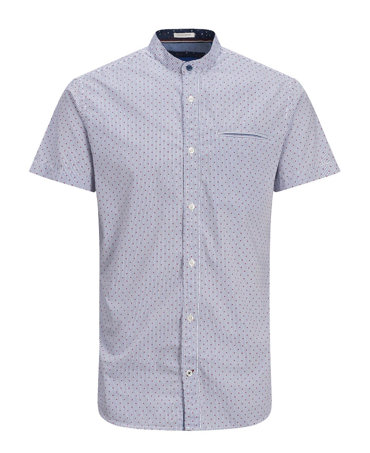Jack & Jones All Over Printed Short Sleeve Shirt Ensign Blue