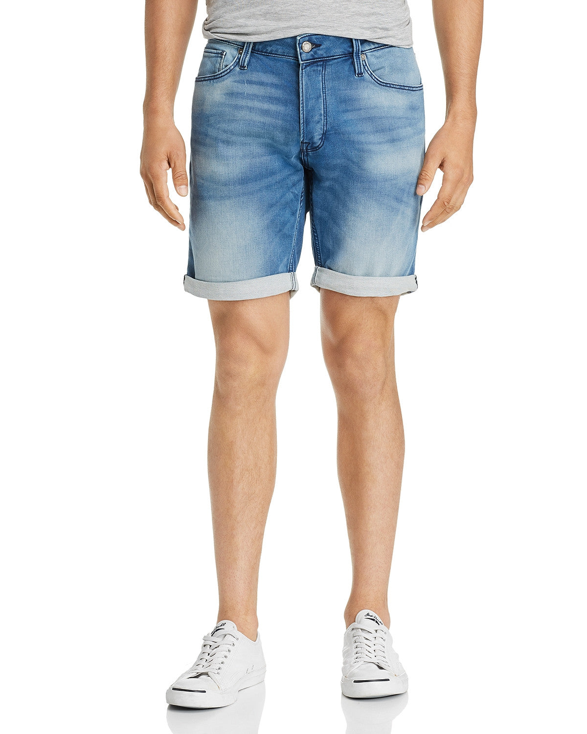 Jack & Jones Icon Regular Fit Denim Shorts In Light Blue Light Blue Denim