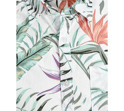 Jack & Jones Jjplain Coastal Floral-print Shirt Cloud Dancer thumbnail 2