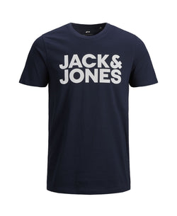 Jack & Jones Logo Tee Shirt Navy Blaze thumbnail 2
