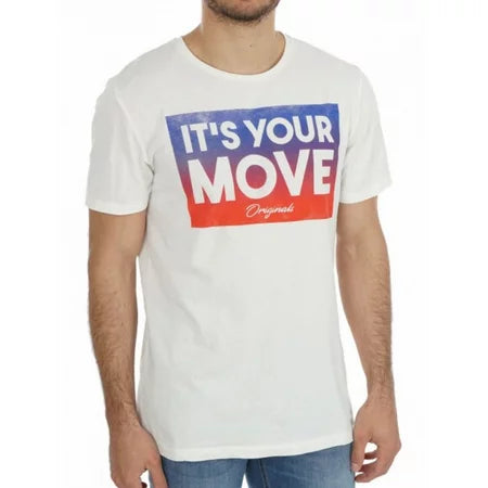 Jack & Jones Natural Short Sleeve Crew Neck T-shirt