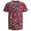 Jack & Jones New High Summer Short Sleeved Floral Tshirt Brick Red