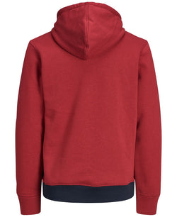 Jack & Jones Urban Color-blocked Hoodies Red Dahlia thumbnail 3