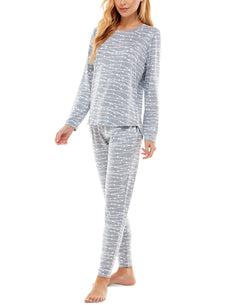 Jaclyn Intimates Super-soft Jogger Pants Pajama Set Star Garland Tradewinds thumbnail 4