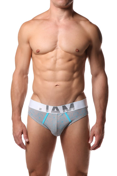 Jam Grey Blue Brief