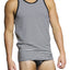 James Tudor Black Regal Striped Tank