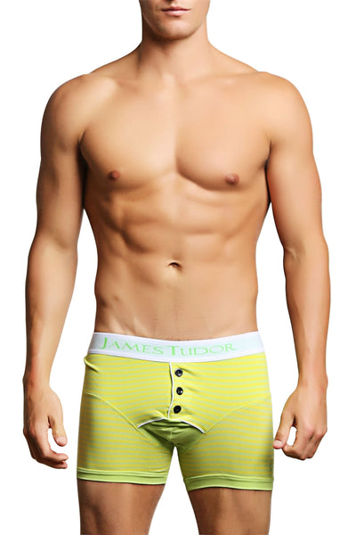 James Tudor Lemon & Lime Regal Stripe Boxer Brief