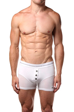 James Tudor White Button Fly Boxer thumbnail 1