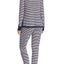 Jane & Bleeker Bloomie's Navy-Striped Exclusive Pajama Set