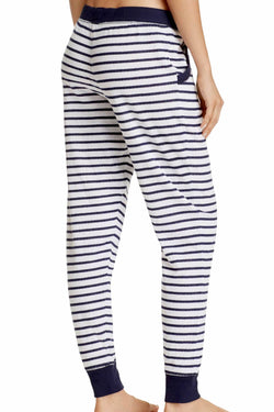 Jane and Bleecker Navy/White Stripe Lounge Jogger Pant thumbnail 4