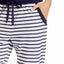 Jane and Bleecker Navy/White Stripe Lounge Jogger Pant