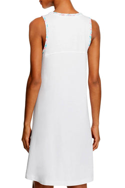 Jane and Bleeker White Big Beach Bag Bloomies Exclusive Knit Lounge Dress thumbnail 2