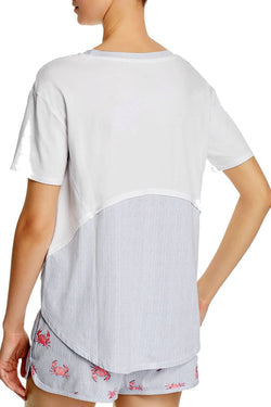 Jane and Bleeker White Bloomies Exclusive Beach Girl Tee thumbnail 2