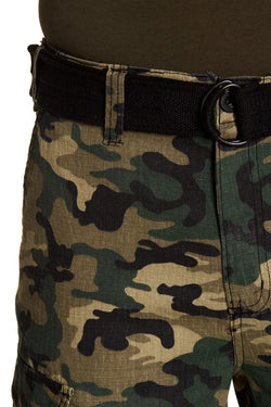 Jeffrey Banks Green Camo Cargo Short thumbnail 4
