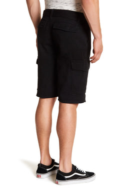 Jeffrey Banks Solid Black Cargo Short thumbnail 2