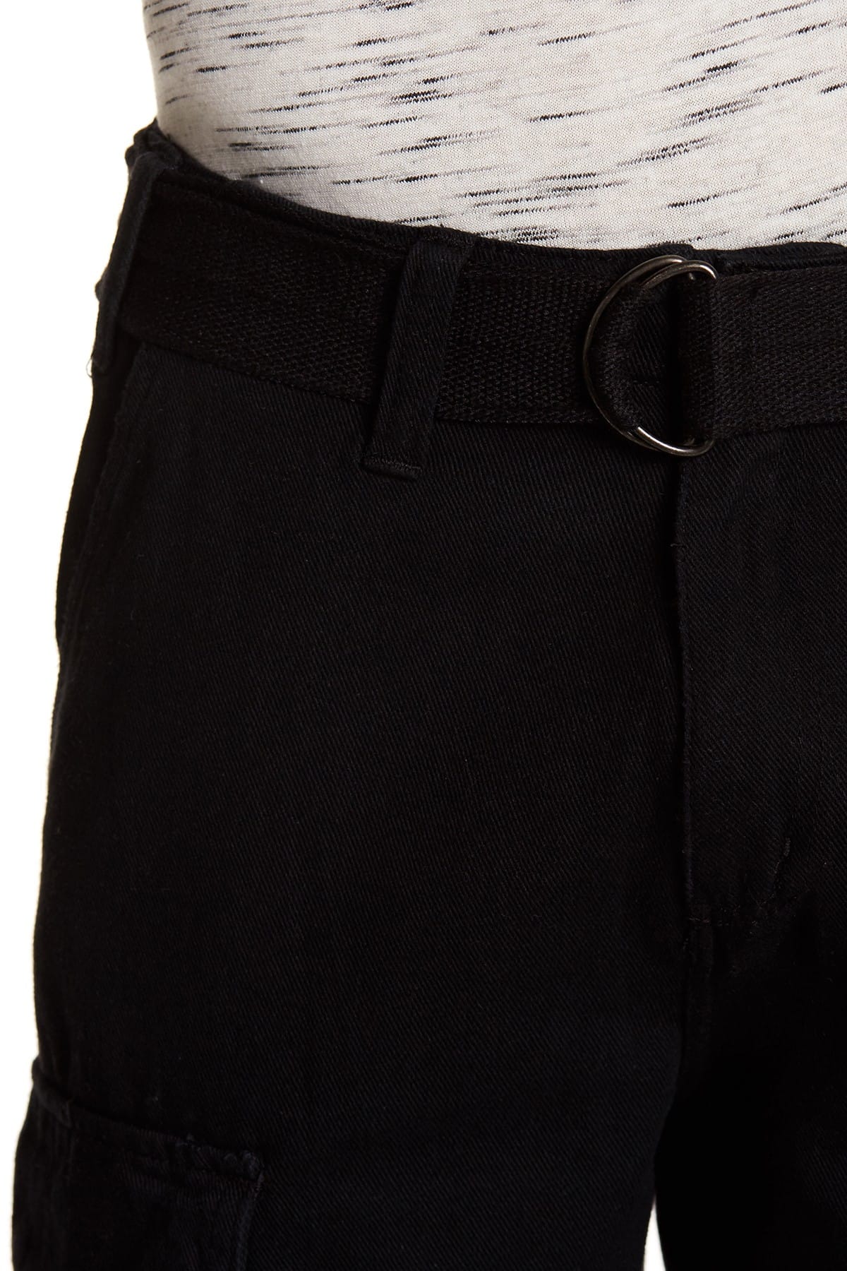 Jeffrey Banks Solid Black Cargo Short